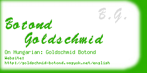 botond goldschmid business card